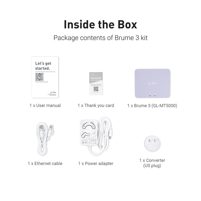 Brume 3 (GL-MT5000) High-Speed VPN Security Gateway