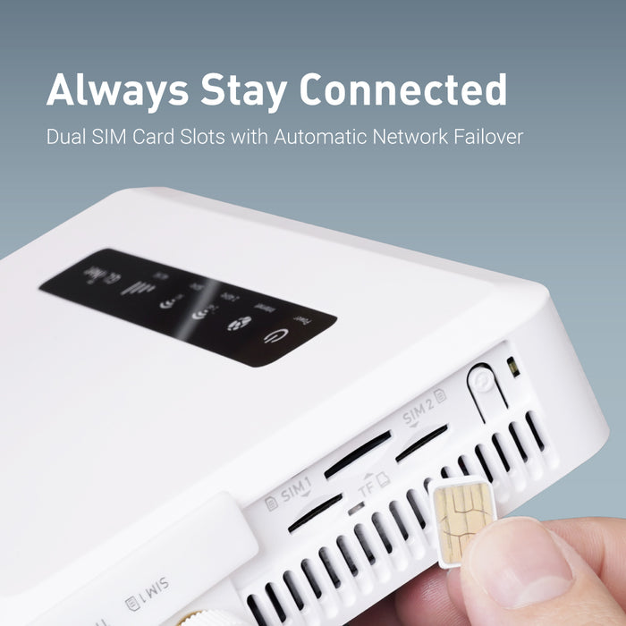 Spitz AX (GL-X3000) Wi-Fi 6 AX3000 | 4G LTE CAT16 | Dual-SIM failover | OpenWrt 21.02 | US+UK+EU+AU plug