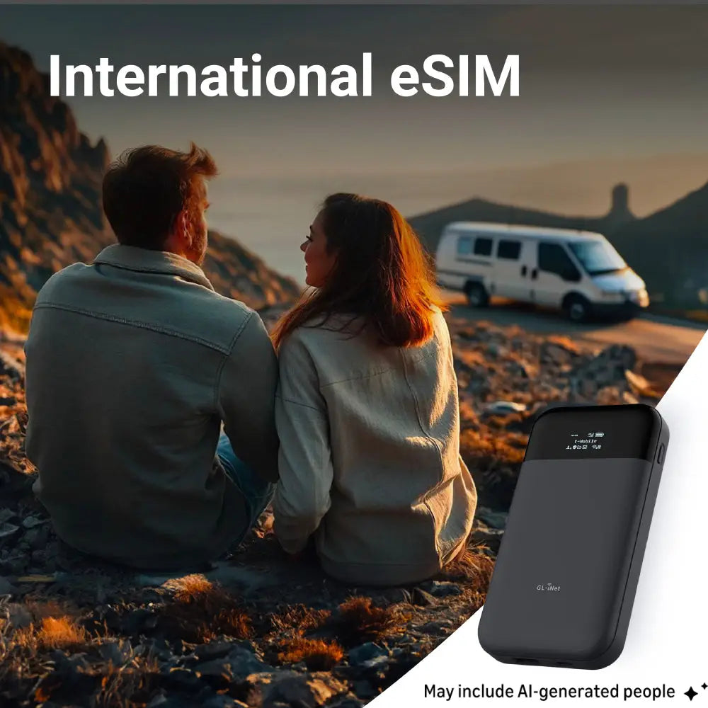eSIM - GL.iNet physical eSIM |  Free 1GB for US/EU and 100MB global Data | Data Only