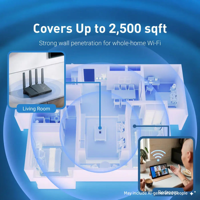 Flint 3e (GL-BE6500) Dual-band Wi-Fi 7 Home Router - Home Router
