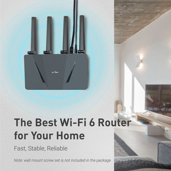 Flint (GL-AX1800) Wi-Fi 6 Home Secure Router with US plug — GL.iNet US