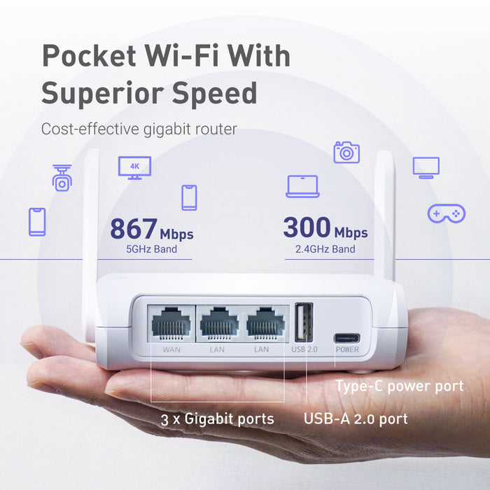 Opal (GL-SFT1200) Wireless Travel Router
